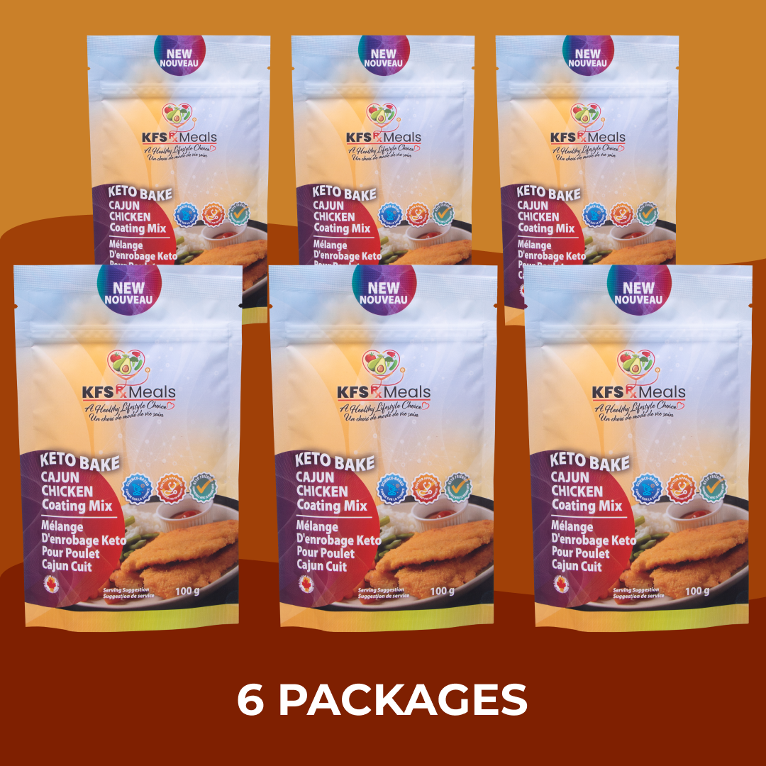 KFS Rx Meals - Keto Bake Cajun Chicken Coating Mix 6 packages