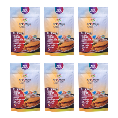 KFS Rx Meals - Keto Bake Cajun Chicken Coating Mix 6 pack