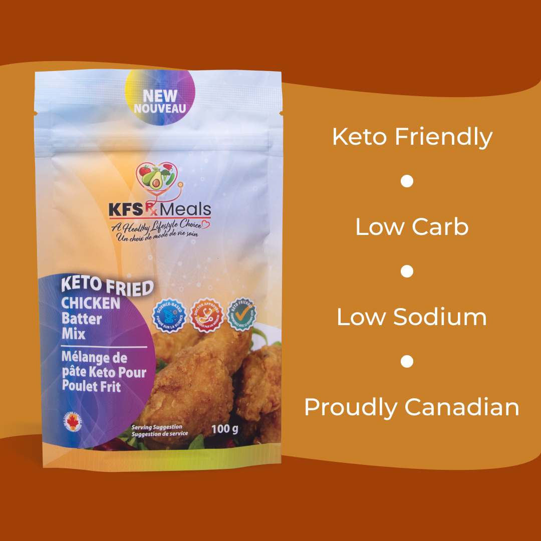 KFS Rx Meals - Keto Fried Chicken Batter Mix. Keto Friendly. Low Carb. Low Sodium. Proudly Canadian.