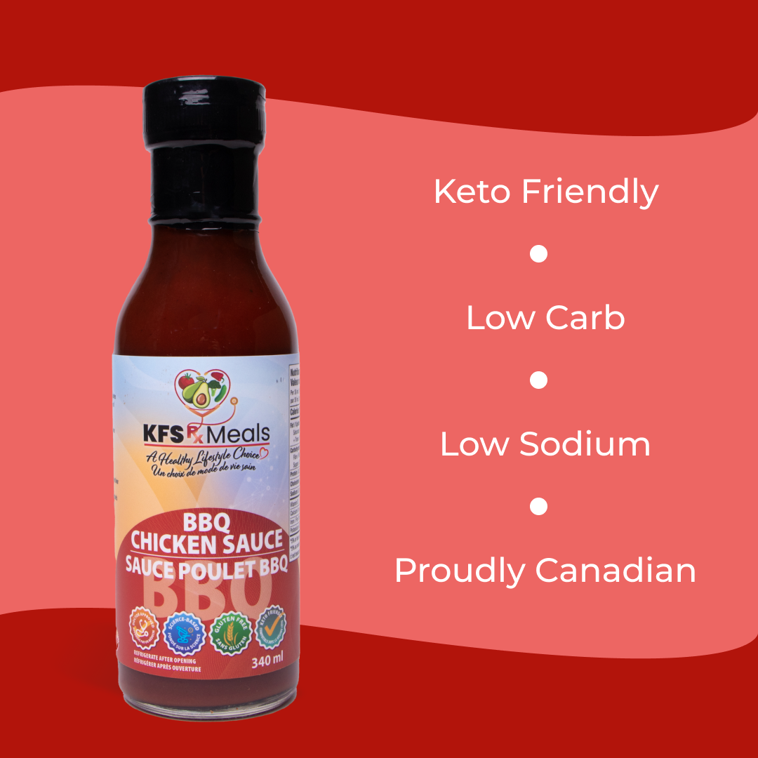 KFS Rx Meals - BBQ Chicken Sauce. Keto Friendly. Low Carb. Low Sodium. Proudly Canadian.