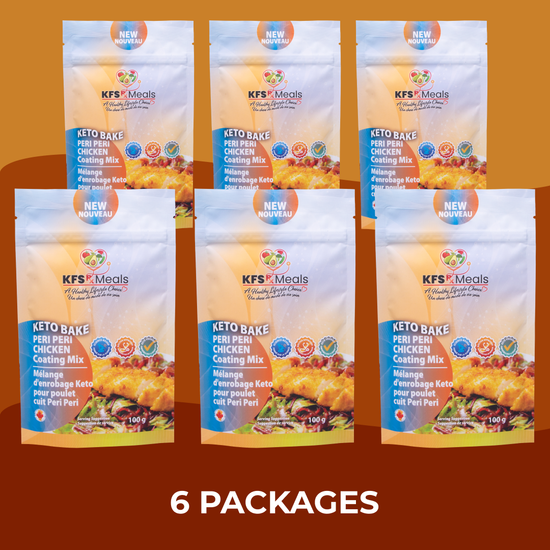 KFS Rx Meals - Keto Bake Peri Peri Chicken Coating Mix 6 Pack